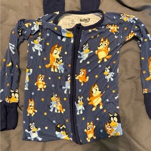 Bluey Kids Pajama Set with Cartoon Print
